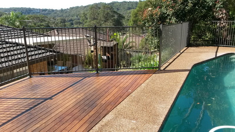 Aluminium Pool Woodland Grey Flat Top